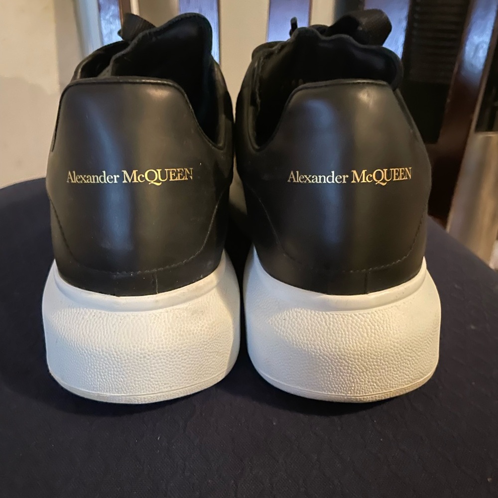 Alexander McQueen Black and White Platform Sneakers